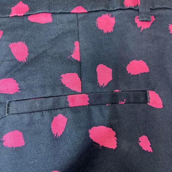 H & M women's slacks pants trousers chinos women's 14 blue navy pink fuchsia - Picture 5 of 12